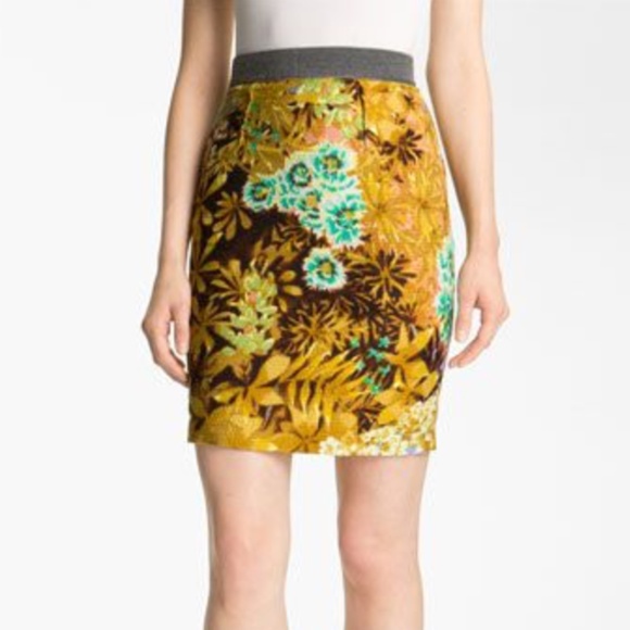 Tracy Reese short skirt in tropical print - Picture 13 of 13
